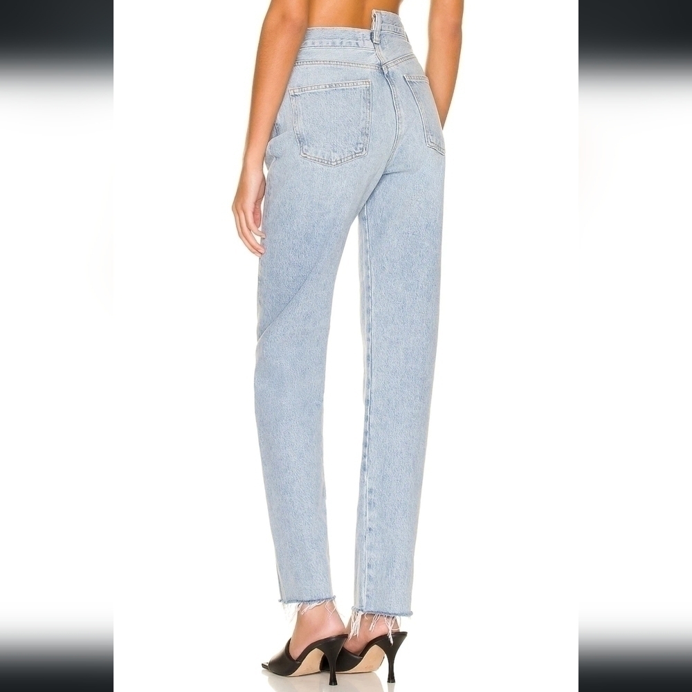 Agolde Crisscross High Waist Organic Cotton Jeans - Picture 5 of 9